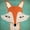 Unframed, variant on Art.com Fox Stretched Canvas Print Wall Art by Ryan Fowler, 24" x 24"