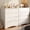 White, variant on Aiho White Dresser with 4 Drawers, Wood Tall Chest, Drawer Safety Stop, Easy Assembly
