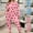 Pink, variant on Womens Nightgown Women Plus Size Pajamas Set Printed Loungewear Pants Crew-Neck Long Sleeve T Shirt 2 Piece Sleepwear Sleep Pajama Set Cute Pajamas Blue XXL