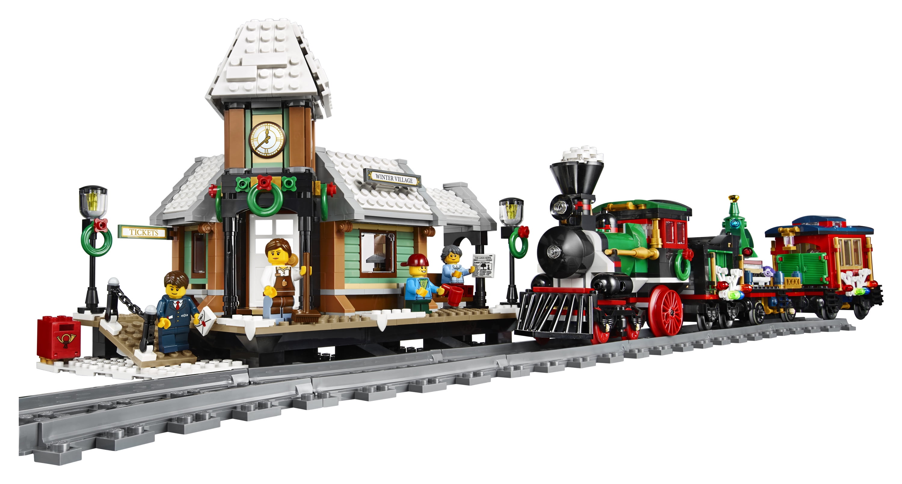lego christmas station
