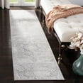 thumbnail image 4 of SAFAVIEH Brentwood Dimitri Floral Bordered Runner Rug, 2' x 12', Grey/Ivory, 4 of 5