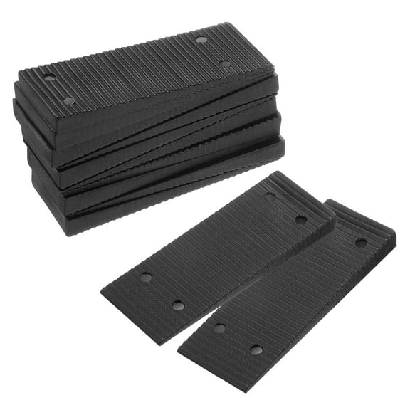 Furniture Levelers, 12 Pack Furniture Wedges, Black Plastic Wedges Shims for DIY Furniture (80 x 30 x 8mm)