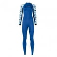 thumbnail image 1 of Traje de baño de neopreno para mujer, con protección contra erupciones y cremallera en la espalda, para buceo de verano, tacto frío, largo XL, 1 of 9