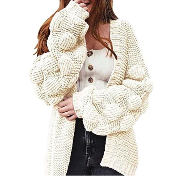 Puntoco, cárdigan de moda para mujer, Color sólido, prendas de vestir a medio y largo plazo, abrigo de manga larga, liquidación Puntoco Puntoco-923