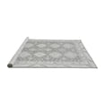 thumbnail image 2 of Ahgly Company Machine Washable Indoor Square Abstract Gray Modern Area Rugs, 5' Square, 2 of 4