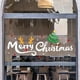 thumbnail image 1 of Puntoco Calcomanía navideña con árbol de Navidad y flores de copo de nieve, adornos navideños para ventanas, adornos de vidrio para ventanas para el hogar y la oficina para las vacaciones navideñas, 1 of 6