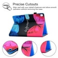 thumbnail image 3 of Allytech iPad 7th Generation Case with Pencil Holder, Slim Fit PU Leather Full Protective Folio Stand Smart Cover Auto Sleep Wake Drop Proof Case Cover for Apple iPad 10.2" 7th Gen 2019,Butterfly, 3 of 7