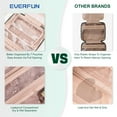 thumbnail image 2 of EVERFUN Travel Makeup Bag for Women Must Have Hanging Toiletry Bag Cosmetic Bag Organizer Accessories Kit, 2 of 9