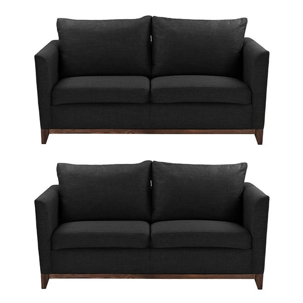 Sala 2-2 TRINITY Oslo 2 Piezas (Love Seat, Love Seat) Negro Para Sala