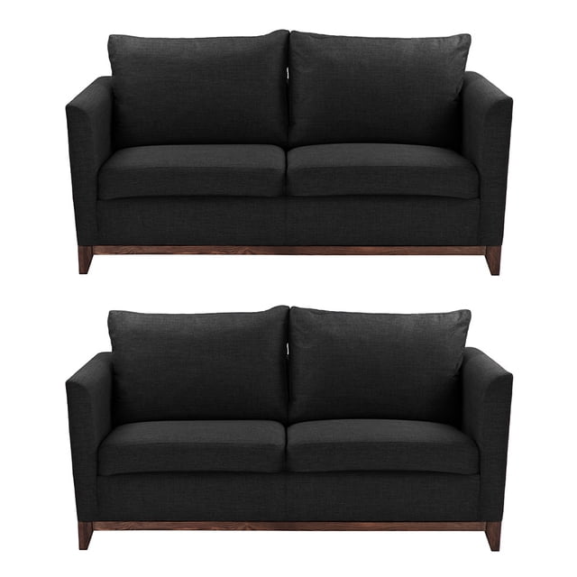 Sala 2-2 TRINITY Oslo 2 Piezas (Love Seat, Love Seat) Negro Para Sala
