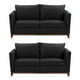 thumbnail image 1 of Sala 2-2 TRINITY Oslo 2 Piezas (Love Seat, Love Seat) Negro Para Sala, 1 of 8