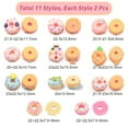 thumbnail image 2 of 22Pcs 11 Style Resin Cabochons DIY for Mobile Phone Decoration & Bobby Pin Accessories Doughnut Mixed Color 20.5~27.8x7.5~15.5mm 2pcs/style, 2 of 5