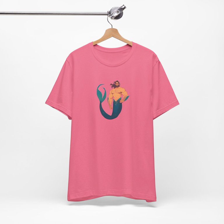Merman Graphic Tee, Short Sleeve Unisex Adult Shirt, Mermaid