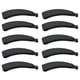 thumbnail image 1 of 10 pinzas para el pelo negras con forma de plátano, elegantes, seguras y flexibles, para accesorios para el cabello, 1 of 10