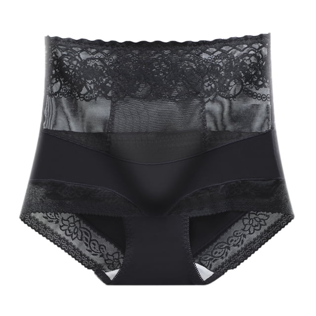 Ropa interior dama Gibobby Bikini sin costuras encaje Media espalda negro M