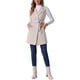 thumbnail image 2 of INSPIRAR CHIC Chaleco de Mujer de Ante Sintético Sin Mangas con Cinturón en la Cintura, Chaleco Blazer Largo Abierto en Color Beige, 2 of 5