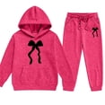 thumbnail image 2 of MuXiKeJi Clothes Kids Girl Winter Clothes Graphic Print Long Sleeve Fashionable Hoodie Pullover Tops and Pants Children Fall Winter Clothes, 2 of 4