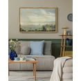 thumbnail image 6 of Drsoum Vintage Landscape 24x36in Brown Framed Canvas Wall Art Retro Rustic Village Prints Modern Decor, 6 of 7