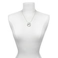 thumbnail image 3 of Delight Jewelry Silvertone Text Chat - gr8 - Great - Live Ring Charm Necklace, 18", 3 of 4