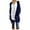 Navy Blue, variant on Women's Sweaters Long Sleeve Front Open Thick Chunky Cable Knit Loose Pocket Cardigan (S-XL)