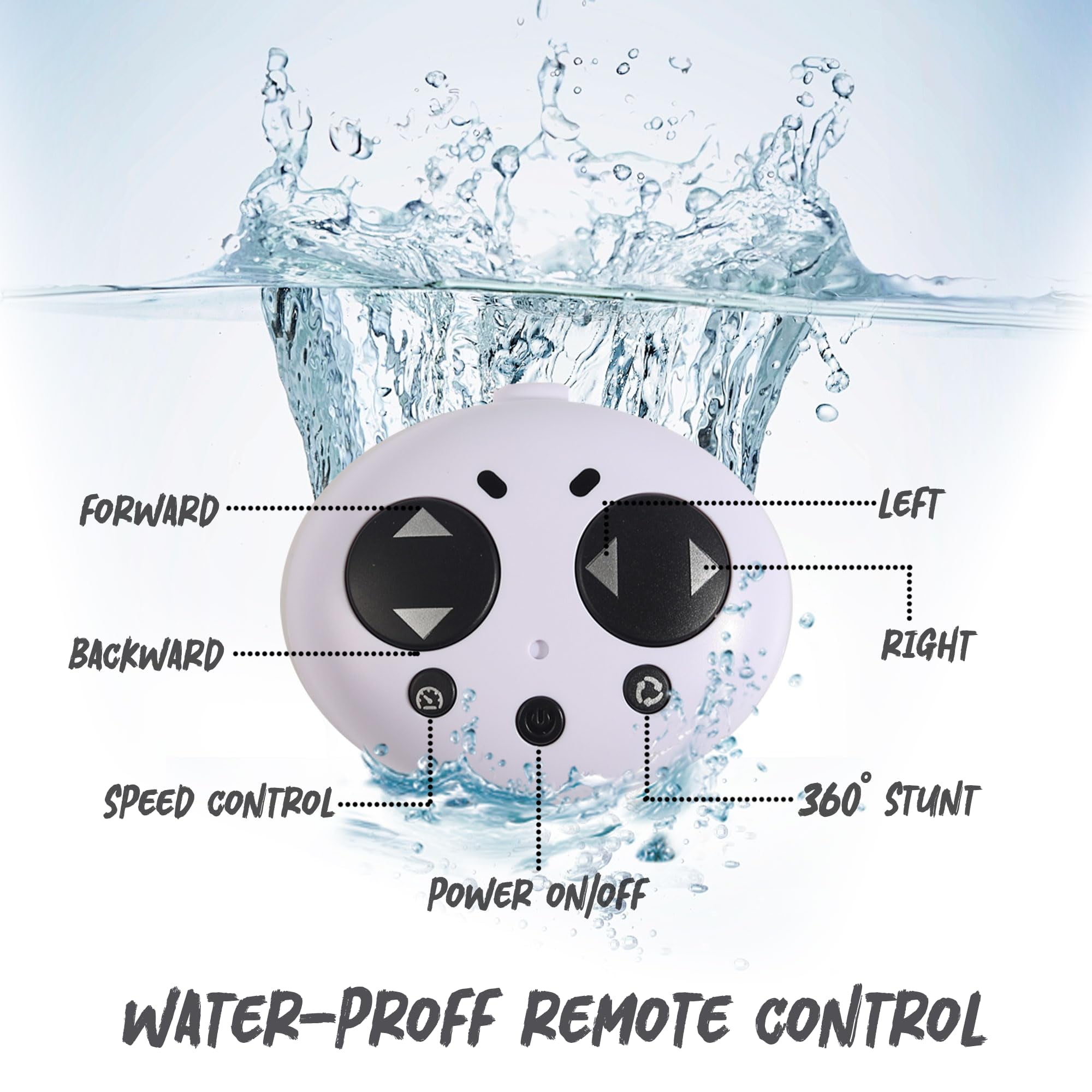 Mini Remote Control Boat RC Boat 360 Rotating 2.4 G Build in Rechargeable Battery Lake Swimming Pools Bathtubs Stunt Remote Control Boats