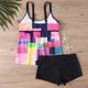 thumbnail image 4 of Trajes de baño tankini para mujer, traje de baño de verano de talla grande con estampado, bikini dividido, traje de baño de dos piezas para mujer, 4 of 4