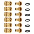 thumbnail image 1 of Conector rápido para manguera de jardín Kesfitt de latón macizo 3/4 GHT (6 juegos), 1 of 7