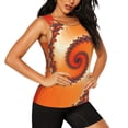 thumbnail image 2 of Sigee Orange Rotating for Women's Workout Tank Top,Running Tank Tops,Sleeveless Gym ClothesX-Large, 2 of 8