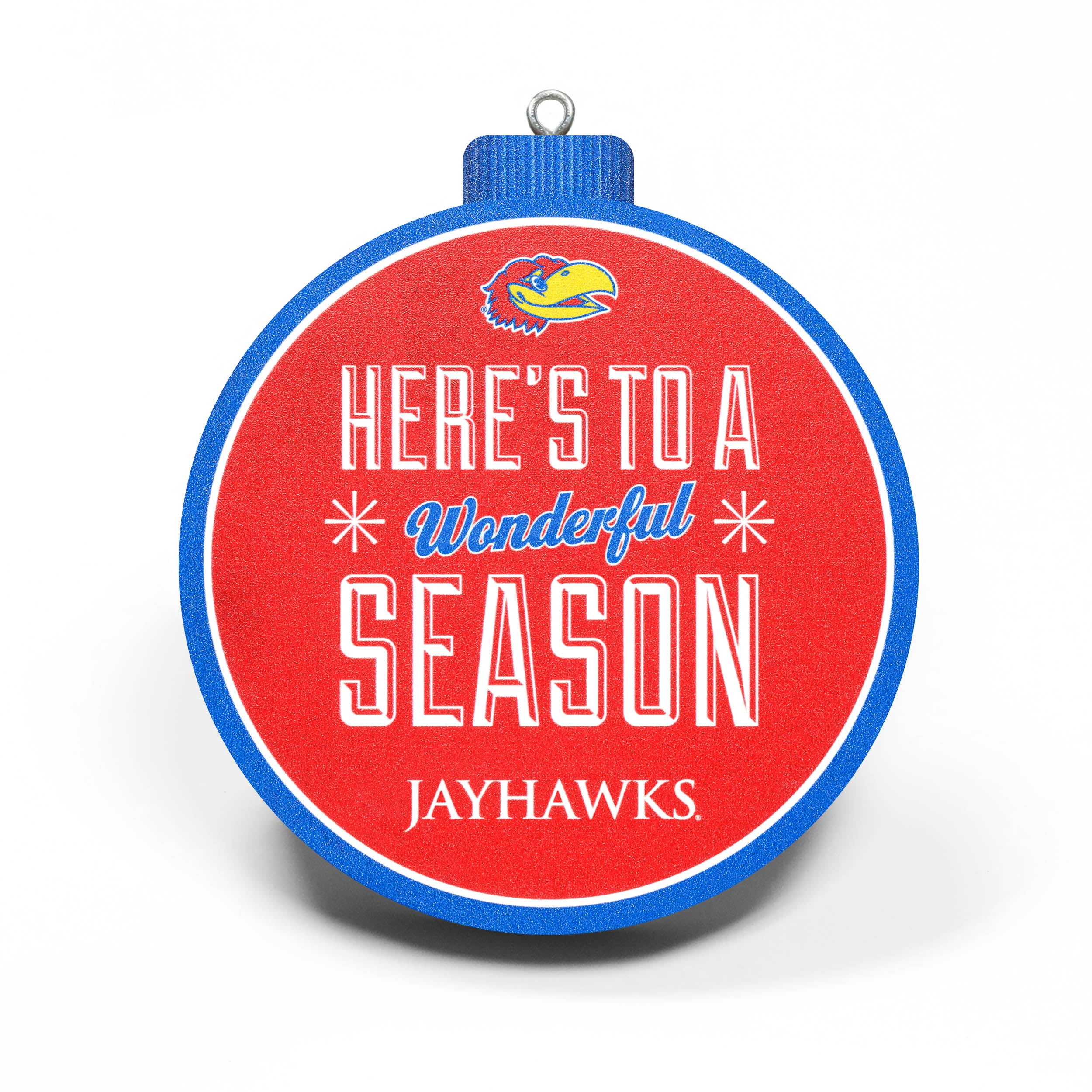 YouTheFan NCAA Kansas Jayhawks 3D Logo Series Ornament