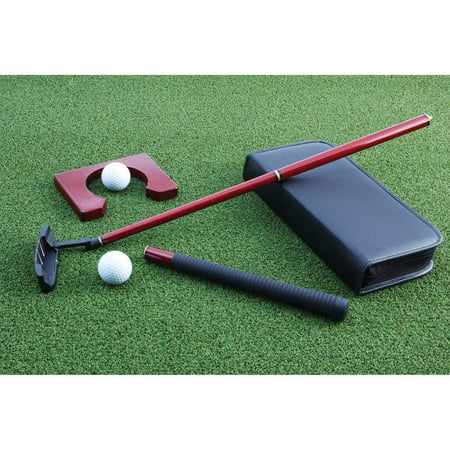 Maxam Maxam Portable Cherry Wood Putter Set for Travel or the Office