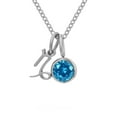 thumbnail image 1 of Collier Rune Tridimensionnel des Douze Constellations, Luxe Léger, Couleur, Collier Pierre de Naissance en Strass, Collier en Acier Inoxydable, 1 of 6