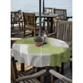 thumbnail image 2 of Outdoor Tablecloth with Umbrella Hole for Patio/Picnic/Party/Camping, Sage Green Abstract Waterproof Table Cloth Round Cover Washable, Grey Geometric Oil Painting Vintage (Dia 60"), 2 of 8