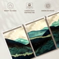 thumbnail image 6 of Elephant Stock Mountain Landscape Abstract Wall Art - Horizontal Multi Panel Canvas - Living Room Wall Decor - Abstract Multi Panel - Gray And Blue Decor - 56" x 27", 6 of 8