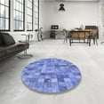 thumbnail image 4 of Ahgly Company Machine Washable Indoor Rectangle Transitional Denim Blue Area Rugs, 4' x 6', 4 of 7