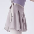 thumbnail image 5 of Lace-Up Ballet Wrap Skirt Solid Sheer Chiffon Dance Skirts with Adjustable Waist Tie Practice Gymnastics Skirt for Women, 5 of 9