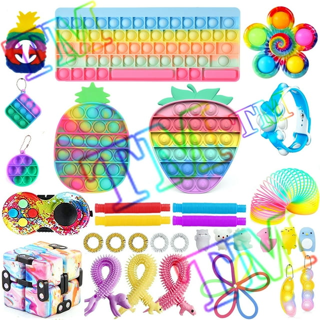 TheFound Sensory Fidget Toys Set 34/37Pcs Stress Relief Anti-Anxiety Toys Kit