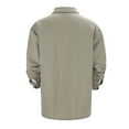 thumbnail image 3 of Lightweight Jackets for Men Long Sleeve Button Down Collared Jacket with Pockets Cardigan Outerwear Coat, 3 of 8
