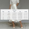 thumbnail image 7 of ShomPort Women's Satin Midi Skirts Solid Color Elegant Silk High Waist Zip Back A Line Skirts Party Wedding, 7 of 7