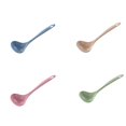 thumbnail image 3 of Cuchara de sopa de arroz con paja de trigo saludable para niños Worallymy Worallymy JD735795435, 3 of 6