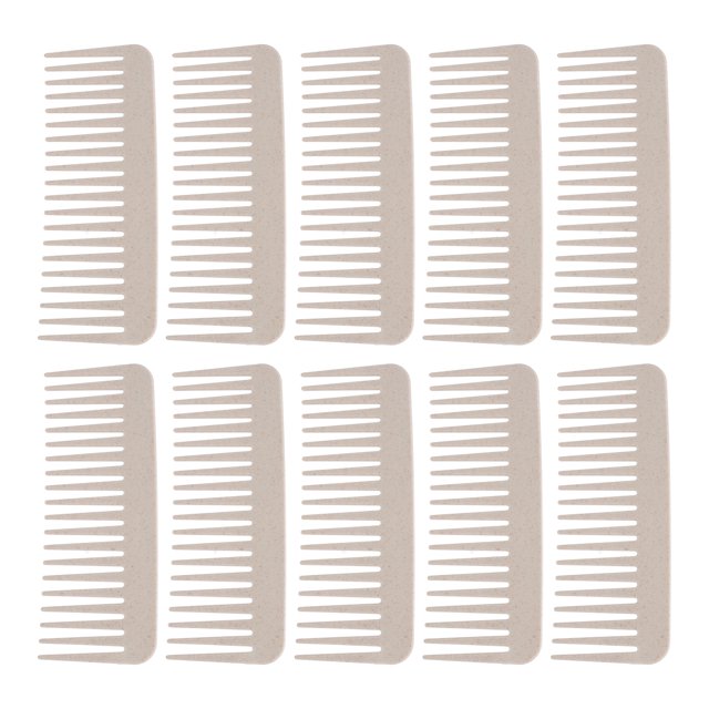 Peine Desenredante De Dientes Anchos ANGGREK 10 Piezas Paja De Trigo Portátil Para Todo Tipo De Cabello