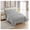 Silver, variant on KriKac 7 Piece Comforter Set Bag Solid Color All Season Soft Down Alternative Blanket & Luxurious Microfiber Bed Sheets, Silver, King
