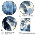 thumbnail image 3 of Designart "Shadowy Vintage Blue Palm Trees II" Palms & Palm Trees Floater Framed Wall Art Prints, 3 of 5