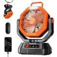 thumbnail image 1 of Ventilador de camping AJVV con doble motor, batería, luz LED de 20000 mAh, 1 of 8