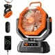 thumbnail image 1 of Ventilador de camping AJVV con doble motor, batería, luz LED de 20000 mAh, 1 of 8