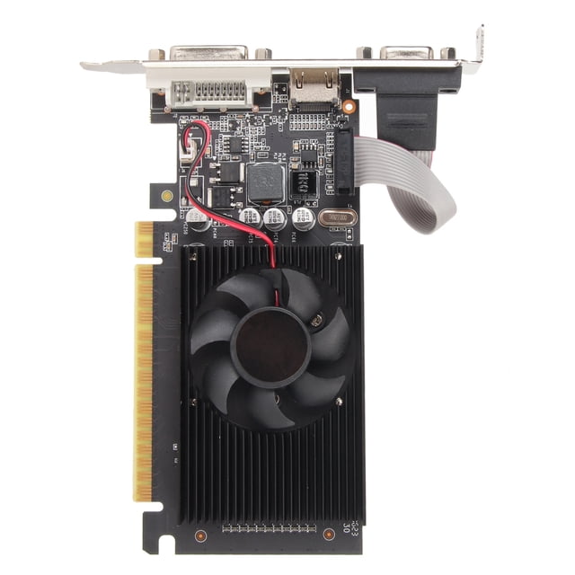 Tarjeta De Gráficos De Juegos, Tarjeta Gráfica De Escritorio PCI Ligera Express 1.1 X16 GT610 2GB Para Escritorio