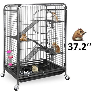 Double Stacked 5x2 C&C Cage Guinea Pigs, Black