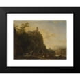 thumbnail image 2 of Joseph Roos 24x19 Black Modern Framed Museum Art Print Titled - Mountain Landscape with Cattle (1766), 2 of 5