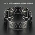 thumbnail image 2 of TFixol ST-132 Support de Réchaud Coupe-Vent en Acier Inoxydable, Accessoire de Cuisson à 4 Griffes, Grille Extérieure Durable et Antidérapante pour Camping, Randonnée et Pique-Niques, 2 of 6