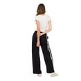 thumbnail image 3 of Forever 21 Women’s Wide Leg Jogger Pants with Patch Details, Relaxed Fit Casual Sweatpants for Everyday Comfort and Street Style, Pink, X-Small, 3 of 6