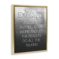 thumbnail image 3 of Stupell Industries Modern Execute Motivational Definition Gold Floating Frame Canvas Art, 17 x 21, by Lil' Rue, 3 of 8
